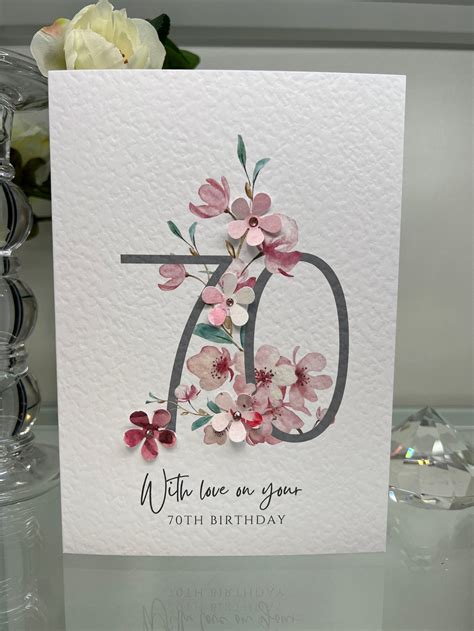 Personalised Photo 70th Birthday Cards .